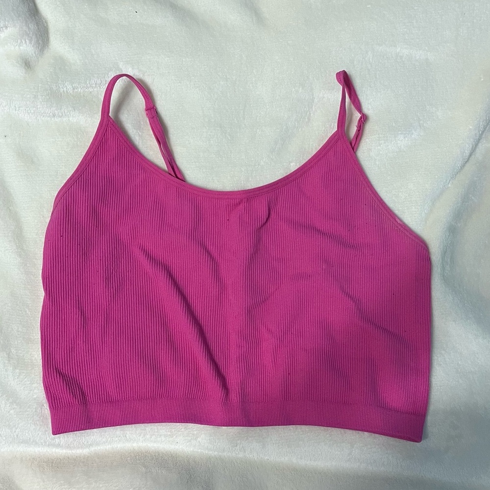Pink crop top